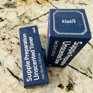 Klairs K Beauty Supple Preparation Unscented Toner x 2 30 ml/1.01 fl oz size